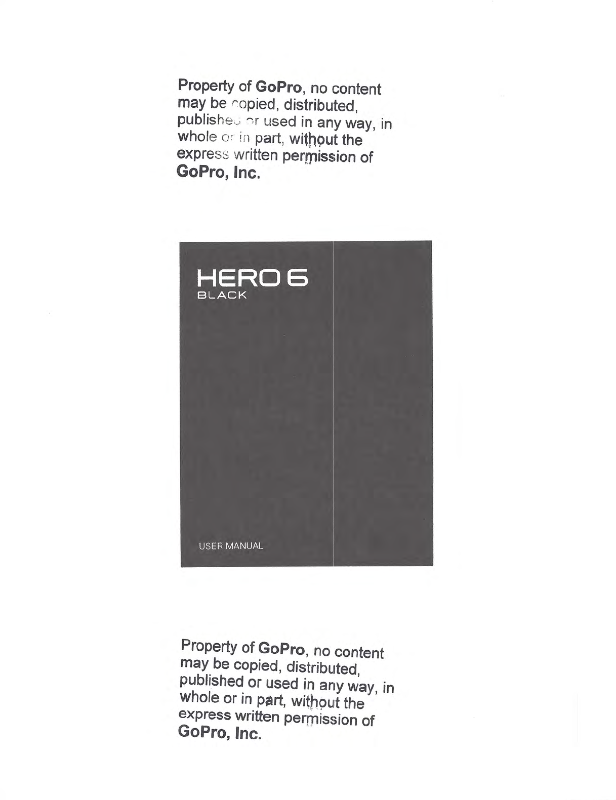 Gopro Hero 6 Black User Manual